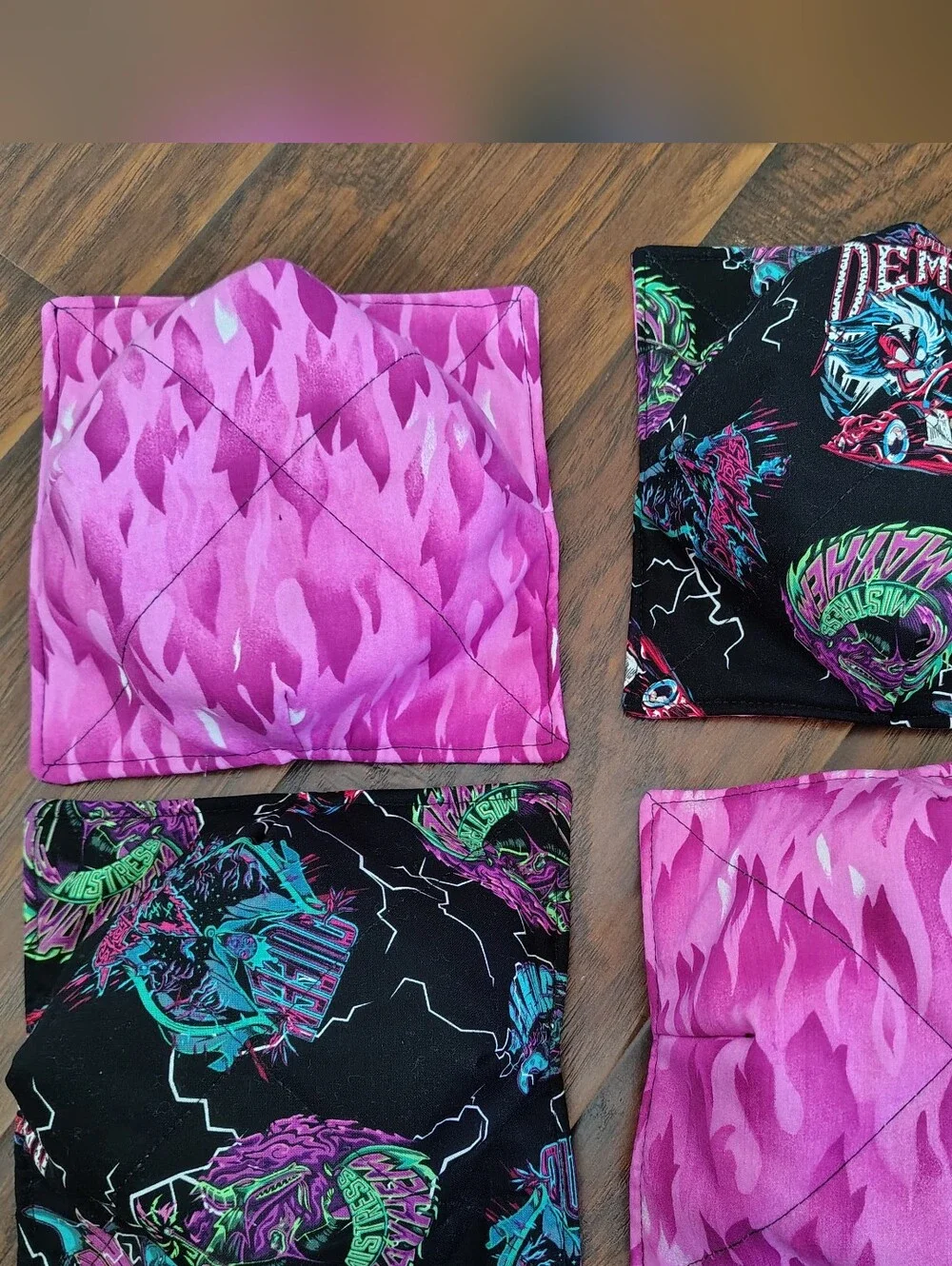 Disney Villains themed Handmade bowl cozy set of four
